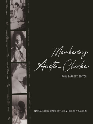 cover image of 'Membering Austin Clarke